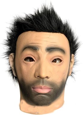 Realistická maska muž s vlasmi - Latexova (Silikonová) na tvár či hlavu