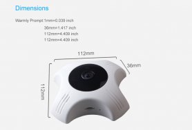 FULL HD panoráma 360 ° -os biztonsági kamera 5G + WiFi + IR látással
