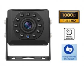 Mini Caméra de recul FULL HD avec vision nocturne 15m - 11 LED IR et protection IP68