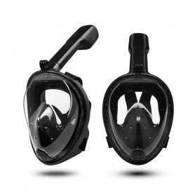 Maschera subacquea integrale Snorkel con supporto per fotocamera