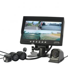 Parkerings- och övervakningssystem 4 - Kameror med 7 "LCD