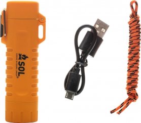 Utendørs lighter - Emergency USB Electric no fuel lighter + LED-lys + Tau
