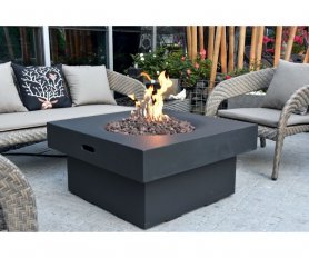 Asztali tűzrakó hely – Luxus kültéri gázkandalló beton asztallal