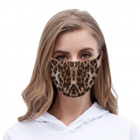 Dámské roušku na obličej (100% polyester) - vzor Leopard