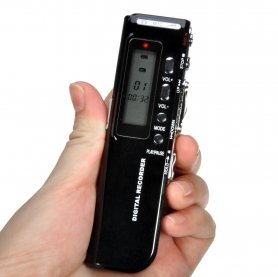 Recorder audio MP3 cu dictafon cu funcție VOR pentru 2x baterii AAA + 16 GB memorie
