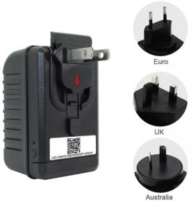USB-adapter (laddare) kameraspion med WiFi + FULL HD + IR-vision 6m + rörelsedetektering