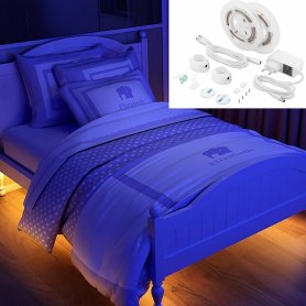 Комплект LED ленти за стая 2x 1,5M лента за сензор за движение + регулируемо време за изключване - PACK