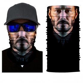 JOHN WICK (Keanu Reeves) bandána - 3D sál az arcon vagy a fején