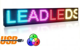 LED-skärm 7 färger programmerbara - 100 cm x 15 cm