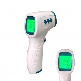 Pannetermometer kontaktløst + infrarødt med minne for 32 målinger