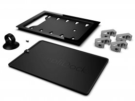 iPad ladestasjon - veggmontert docking for 6" iPad (hvit farge)