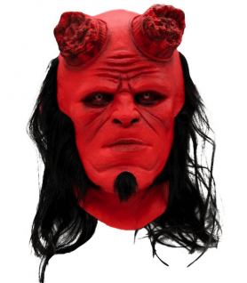 Hellboy ansiktsmaske (Devil) - for barn og voksne til Halloween eller karneval