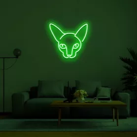 Leichte LED-Schilder an der Wand - 3D-Logo GREAT JOB 50 cm