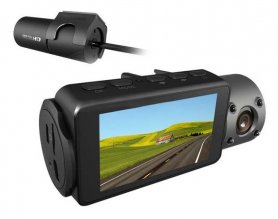 Κάμερα αυτοκινήτου 3 καναλιών με GPS (εμπρός/πίσω/εσωτερικός χώρος) με λειτουργία 2K + Parking - Profio S12