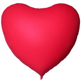 Подарок для женщин в форме сердечка XXL - воздушный шар из фольги 140 см.