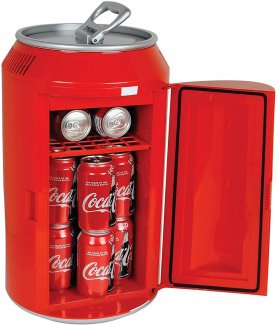 Mini dobozos hűtőszekrény Coca Cola – hordozható hűtőszekrény – 11 literes / 12 dobozos dobozhoz