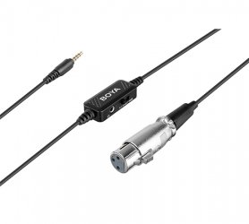 Cable de salida de audio digital BOYA BY-BCA6 (XLR a 3,5 mm TRRS)