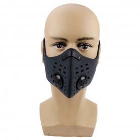 Respirator - mască de față din neopren filtrare în mai multe etape - negru XProtect