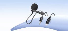 Lapel-mikrofon for iOS-apple-enheter (mobiltelefon, nettbrett, PC) 76 db - Boya BY-M2