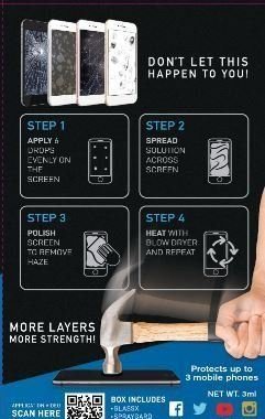 Invisible protection for Smartphone - Set 2 in 1 Nano GlassX + SprayGard
