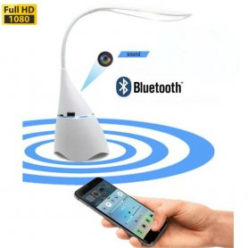 Lampekameraspion skjult med FULL HD + WiFi + Bluetooth-højttaler 3W