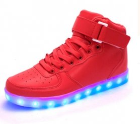 Blikajúce topánky - Sneakers červené