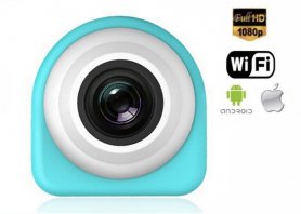 Шпионская wifi FULL HD водонепроницаемая мини камера с диапазоном съемки 122°
