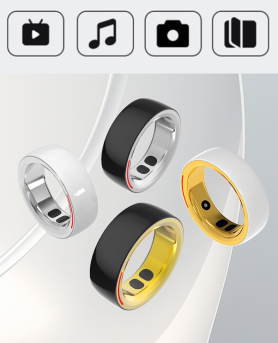 Smart ring - intelligente, bærbare ringer med AI (app via Smartphone iOS/Android)