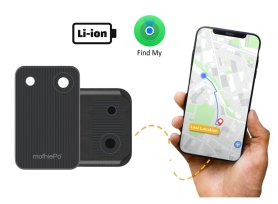 Mini gps lokátor bluetooth ultratenký 85x55x1,8mm (Apple Find My) - Li-on baterie výdrž do 25 měsíců