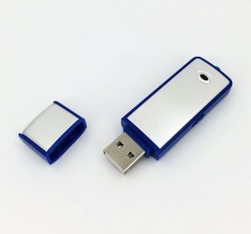 Dold bärbar ljudinspelare i USB-minne med 16 GB minne