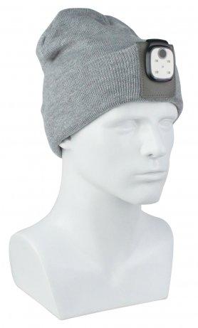 Зимние шляпы - ребристая шапка со светодиодной подсветкой