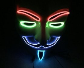 Máscara de Anonymous - multicolor