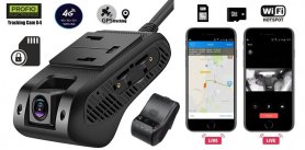 کلاؤڈ کیمرہ ڈوئل - GPS مانیٹرنگ کے ساتھ مین باڈی 4G/WiFi پر دونوں کیمرے - PROFIO X4