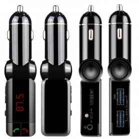 Innovativ FM-sändare med Bluetooth handsfree + 2x USB-laddare och MP3 / WMA-spelare