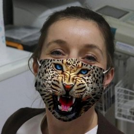 LEOPARD - Djur ansiktsmasker med 3D-utskrift
