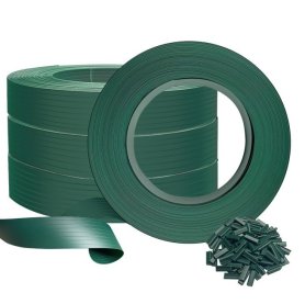 Sichtschutzband - PVC flexible Zaunlamellen für Maschendraht 3D Zaun - PVC Füllung Breite 4,7cm x 50m - grün
