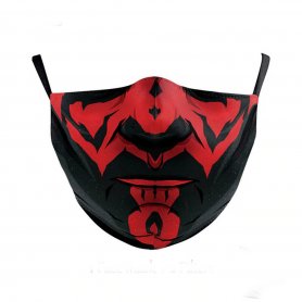 Dizajn maska za lice - 100% poliester Darth Maul