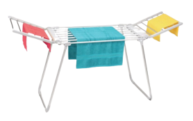Heated clothes dryer - electric airer with 18 heating tubes foldable with 100W