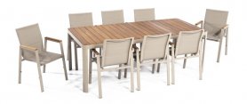 Gartenmöbel, Tisch und Stühle – XXL-Gartensitzgarnitur für 8 Personen