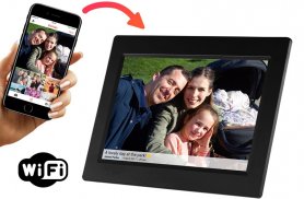 Social fotoram 10,1 "med WiFi och 8 GB minne - online-fotosändning