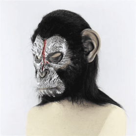 Masque facial de singe (de la planète des singes) - pour enfants et adultes pour Halloween ou carnaval
