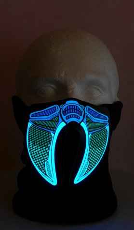 Cyber ​​Proton LED mask - sound sensitive