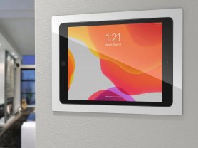Dokkingstasjon ipad veggmontert for iPad som lader 10,2 - 10,5" (hvit)