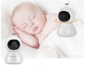 Bästa babymonitor - barnbarnkamera wifi SET - 5 "LCD + 2x 1080p PTZ IP-kameror med IR-lysdioder