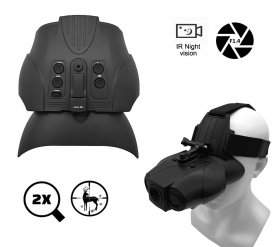 Night vision binoculars 50m night / 400m day - 1x real distance (without zoom to avoid tripping)
