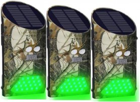 Hunting green light with PIR detection of the movement of animals and humans + solar charging