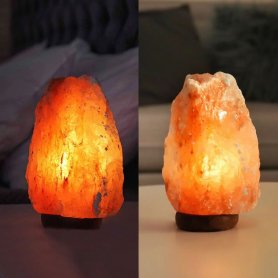 Solna lampa - električna žarulja od himalajskog kristala od soli (ručni rad)