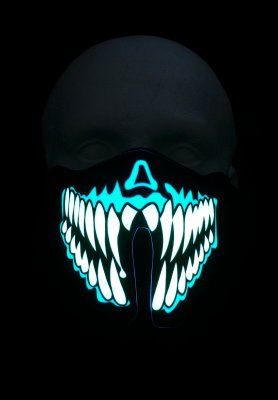 Rave маска - звукочувствительная