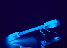 Luces LED en el súper llamarada moto - Blue