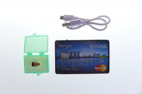 Auricular espía con bluetooth + 5W amplificador SIM (en la forma de una tarjeta de crédito)